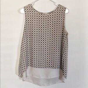 Dressy Patterned Tank, Size M